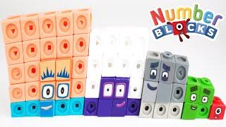 Square Numberblocks and Roots under Kinetic Sand | Fun Math for Preschoolers and Early Math Learners