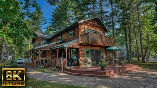 Wisconsin Dream Lakefront Cabin in Mead Lake | DRONE Real Estate Video Tour