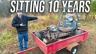 We Bought a STUCK Yerf Dog Go Kart and Trailer for $100… Will it Run and Ride?