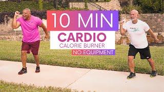 10 MIN CARDIO WORKOUT to Burn Lots of Calories | No Jumping | For Seniors & Beginners