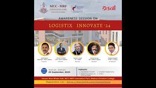 Awareness Session On LOGISTIX INNOVATE '24 | MCC - MRF Innovation Park