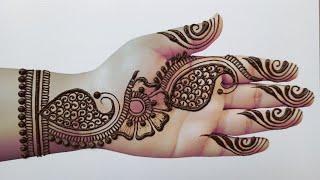 Beautiful arabic mehndi design for front hand| mahandi ki digain| mahndi ke digain| mehndi designs