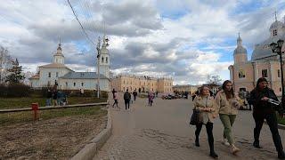 4k Прогулка по Соборной площади. Vologda Russia