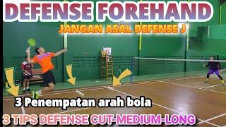 TUTORIAL POTONG SMASH DENGAN 3 PENEMPATAN DEFENSE BADMINTON DENGAN MUDAH