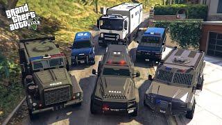 GTA V - Stealing NOOSE SWAT Patrol Vehicles with Franklin in GTA 5!