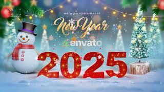 Happy New Year Greeting for After Effects 2025