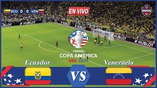 Ecuador vs Venezuela EN VIVO | Copa América 2024 | Partido en vivo hoy | videojuego simulación