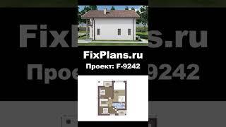 Проект одноэтажного дома c мансардой F-9242 #стройка #дом #топ #дизайнинтерьера #строительство