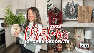 NEW!! 2024 CHRISTMAS DECORATE WITH ME / COZY CHRISTMAS KITCHEN DECOR / DECORATING FOR CHRISTMAS