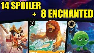 8 ENCHANTED & 14 Spoiler für Set 6! Lorcana Azurblaues Meer