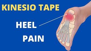 How to apply Kinesiology Tape for Plantar Fasciitis / heel spur / foot pain