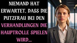 NIEMAND HAT ERWARTET, DASS DIE PUTZFRAU BEI DEN VERHANDLUNGEN DIE HAUPTROLLE SPIELEN WIRD...
