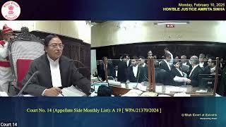 10 February 2025 | Court No.14 | Live Streaming of the Court proceedings.