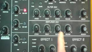 Studiologic Sledge  Synthesiser tutorial part 6. Brassy sounds.