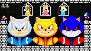 Super Mario and Sonic Save Princess Vs All Sonic Forms Flowers: The Ultimate Challenge
