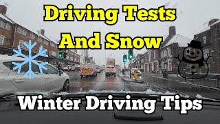 Driving tests in the snow + winter driving tips