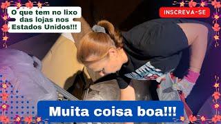 INCRÍVEL QUANTA COISA BOA TEM NO LIXO DAS LOJAS DOS ESTADOS UNIDOS! | DUMPSTER DIVING