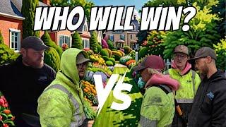 Two Landscaping Crews Battle for the Best Yard