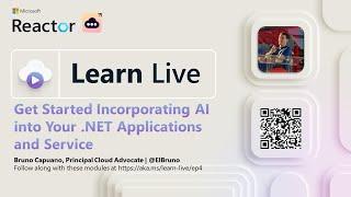 Learn Live: Get Started Incorporating AI into Your .NET Applications & Services