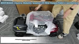 MOVEMAGIC 25 Mile Range Lithium Electric Mobility Scooter