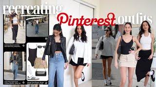 recreating pinterest outfits! (aesthetic SPRING pins)