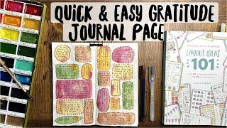 Quick & Easy Gratitude Journal Pages | Tutorial