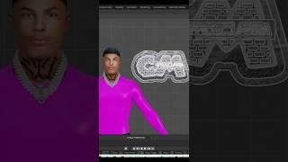 Making A Custom GTA 5 / FiveM Chain Set  #Shorts #GTA5 GTAV #GTARP #FiveM #blender