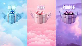 Choose your gift boxpink vs blue vs purple#chooseyourgift#wouldyourather#lisaorlena#quiz