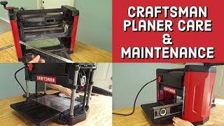 Craftsman Planer Care and Maintenance | Inside a Benchtop Planer | How to Change Planer Blades