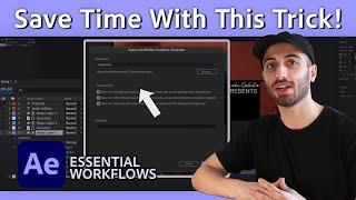 How to Export Your Motion Graphics Templates FAST | After Effects Tutorial | Adobe Video