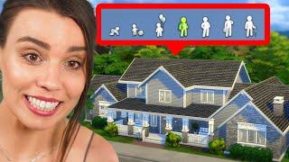 I built a house for every lifestage - The Sims 4 Growing Together