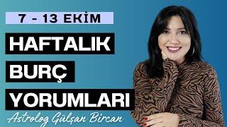 ŞANS BİZDEN YANA | 7 - 13 EKİM HAFTALIK BURÇ YORUMLARI | ASTROLOG GÜLŞAN BİRCAN