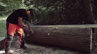 The Granberg Alaskan Chainsaw Mill with Granberg EZ-Rail System