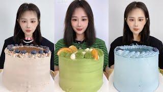 [ASMR] Dessert Mukbang (Creamy Crepe Cakes) 디저트 먹방  | Eating Sounds