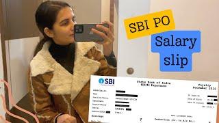 SBI PO latest salary slip || Daily vlog