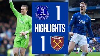 EVERTON 1-1 WEST HAM | Premier League highlights