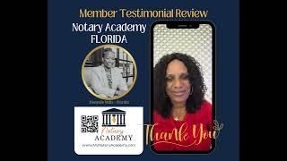 Notary Academy FLORIDA - What is it? Member testimonial. #notaryacademy #notary #notarytips