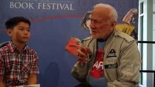 Interviewing Buzz Aldrin at the National Book Festival 2015 #NatBookFest15