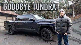 I Sold My Tundra : (