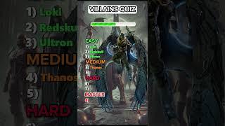 Marvel Quiz! Can you identify these villains?