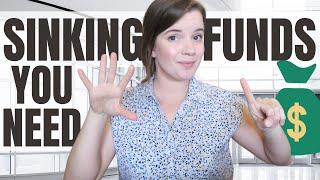 WHAT ARE SINKING FUNDS | 6 SINKING FUNDS YOU NEED | HOW TO BUDGET YOUR MONEY