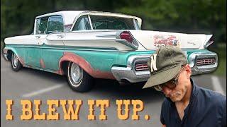 ABANDONED 1958 Mercury Turnpike Cruiser - FIRST DRIVE IN 30 YEARS??