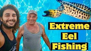 Extreme Eel Fishing in malta ( ma TEDDY)