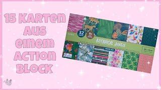  15 Karten aus einem Action Block  Botanicel Jungle