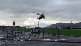 Marine One Landing on Marina Green - San Francisco