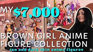 My $7000 Tan and Dark Skin Anime Figure Collection   brown girl anime figures!