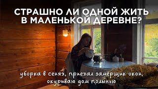 Итоги недели жизни в деревне, преображение домика, разговоры по душам