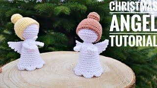 Part #1 How To Crochet Christmas Angel, Engel Häkeln Anleitung