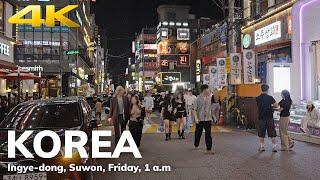 【4K】 Ingye dong, Suwon, Friday, 1am / 수원 인계동 불금