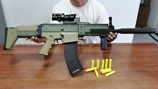 SCAR Electric Soft Bullet Toy Gun Unboxing 2022 - Assault Rifle